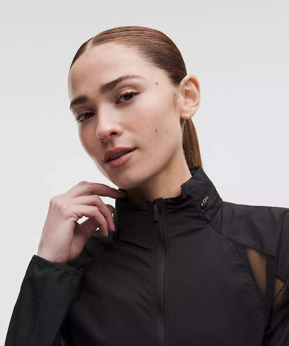 Veste de running compressible ventilée — Black, view 4
