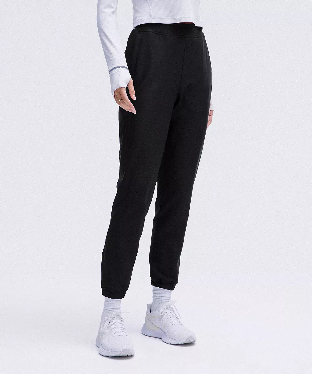 Jogging polaire taille haute Adapted State *Full Length — Black, view 1