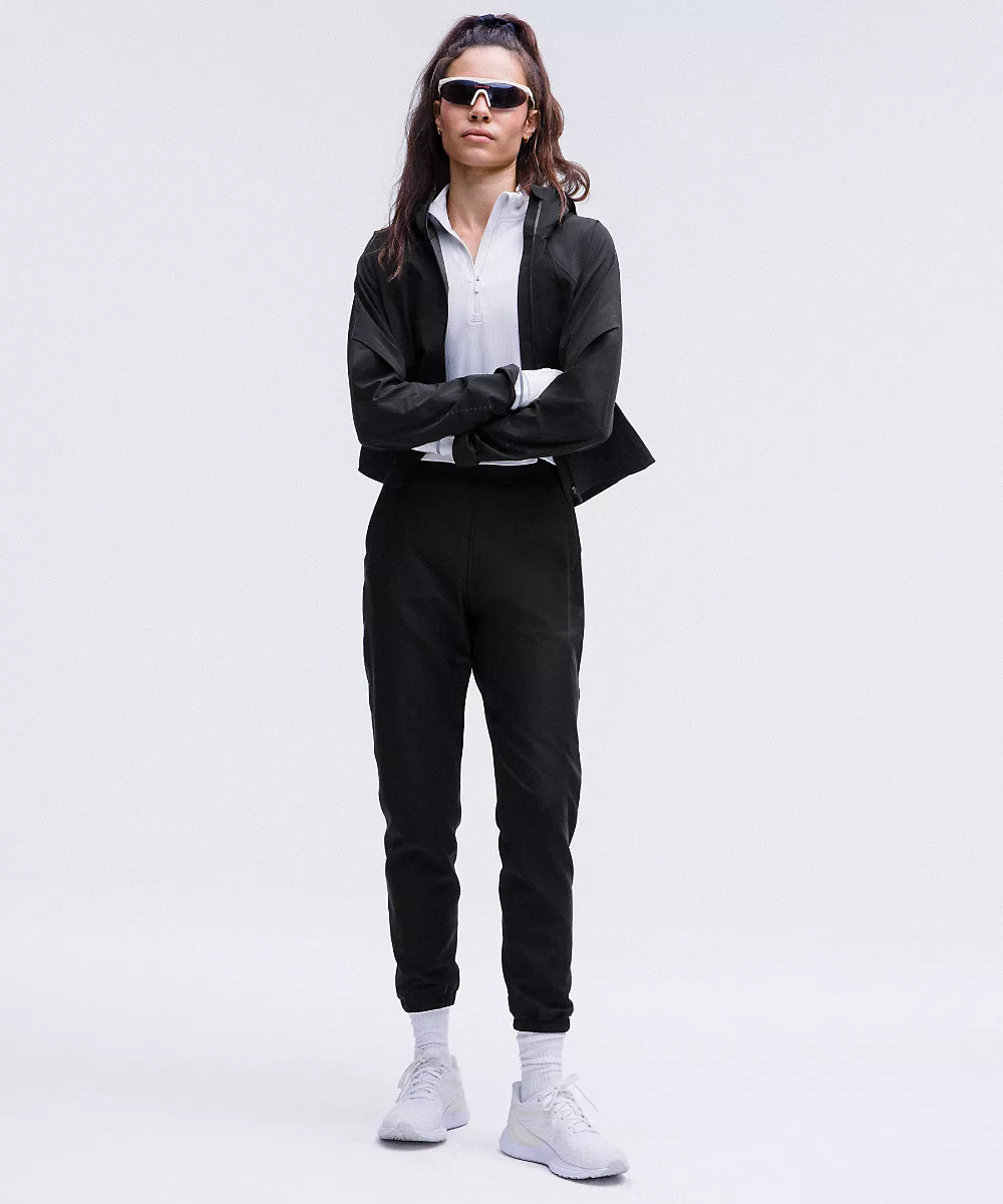 Jogging polaire taille haute Adapted State *Full Length — Black, view 2