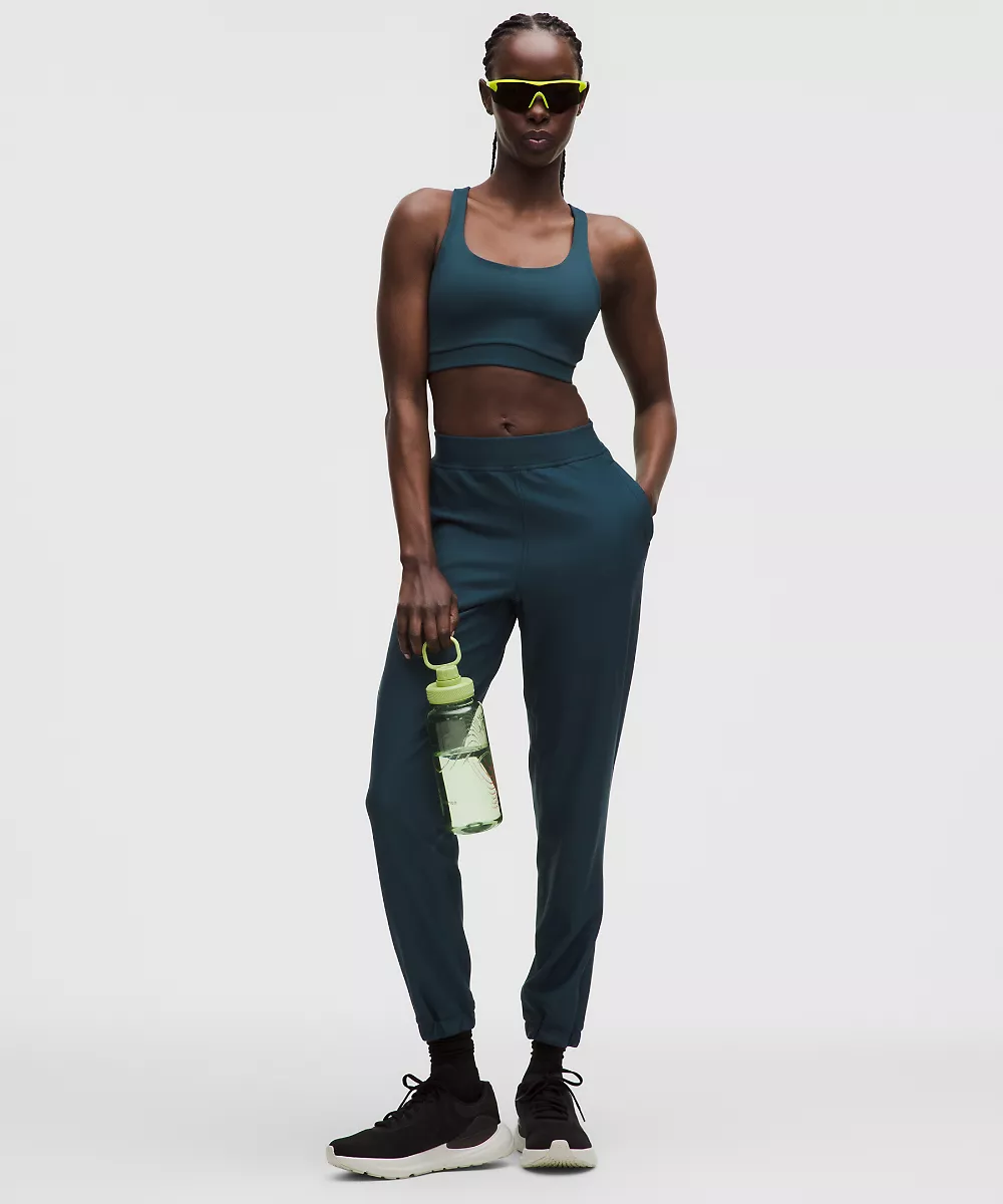 Jogging polaire taille haute Adapted State *Full Length — Indochine Blue, view 1