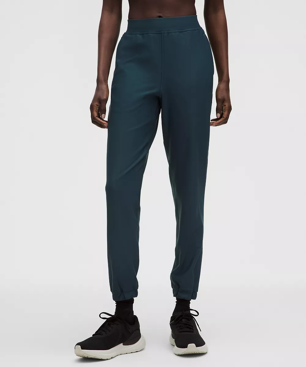Jogging polaire taille haute Adapted State *Full Length — Indochine Blue, view 2