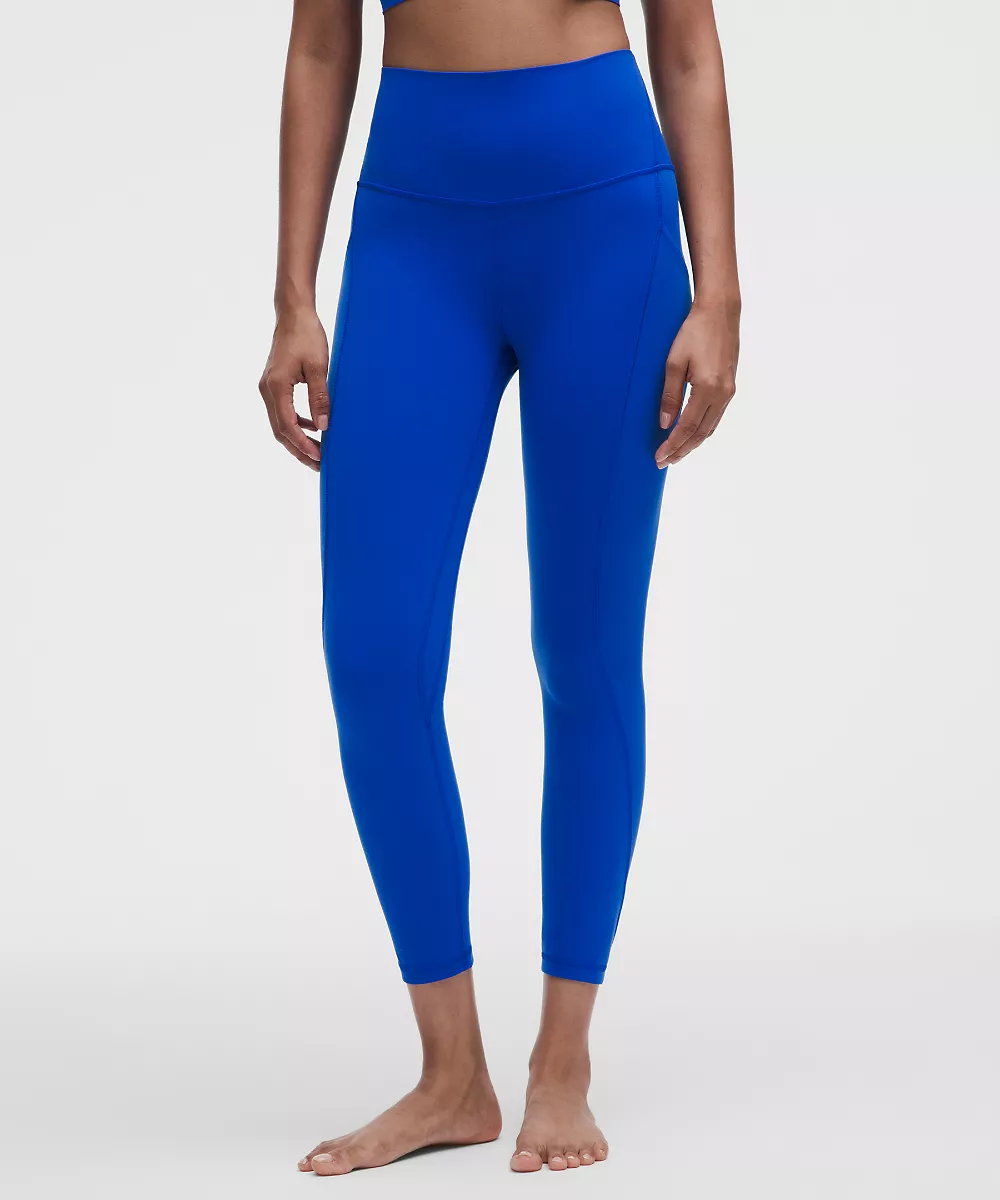 lululemon Align™ pantalon taille haute à poches 25" — Beach Ball Blue, view 2