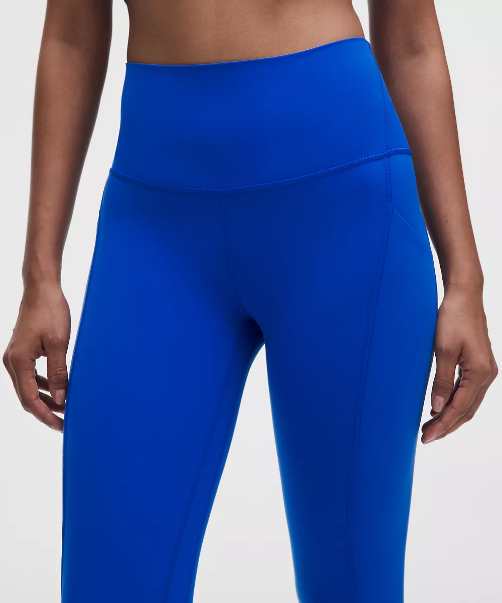 lululemon Align™ pantalon taille haute à poches 25" — Beach Ball Blue, view 4