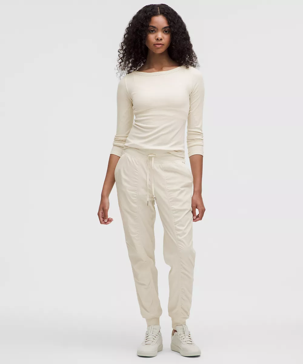 Jogging Dance Studio taille mi-haute *Longueur complète — Light Ivory, view 2