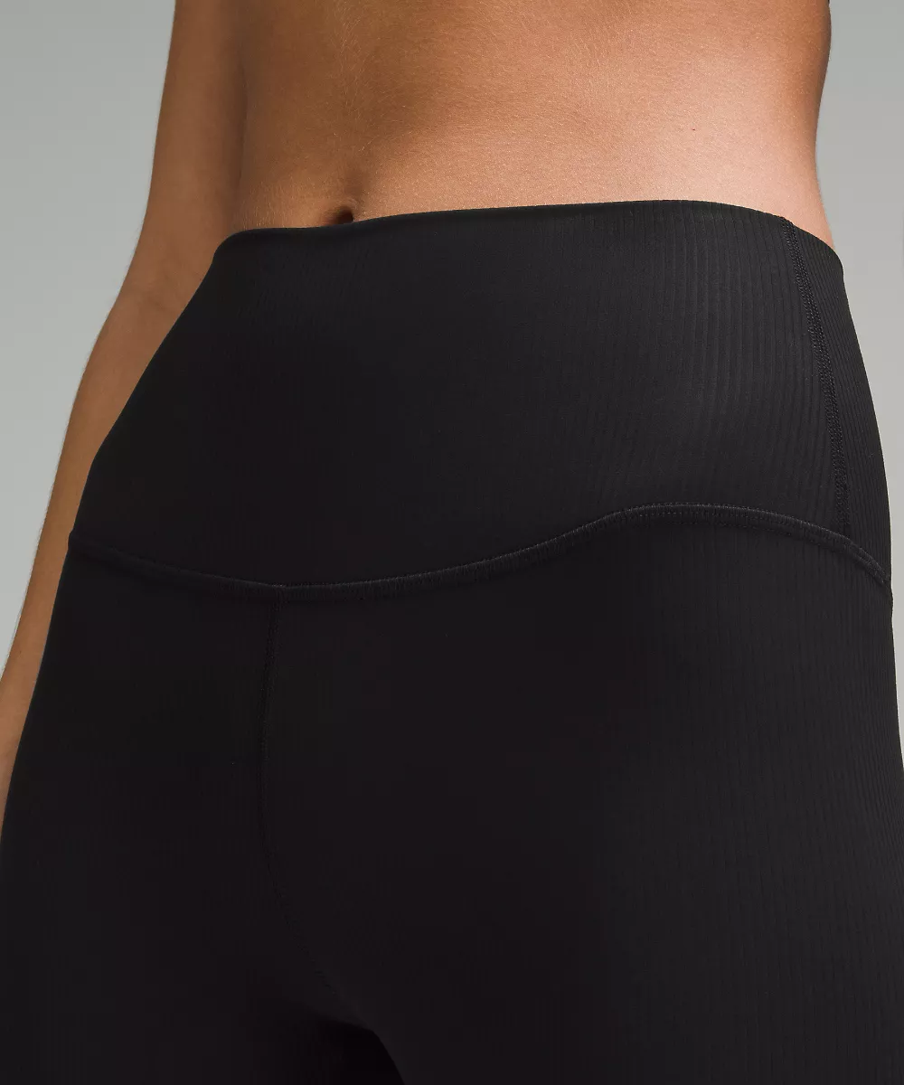 lululemon Align™ pantalon taille haute côtelé 28" — Black, view 4