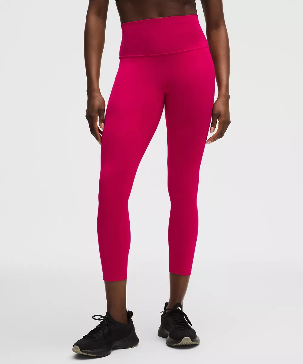 Legging taille haute à poches Wunder Train 25" — Mulberry Spark, view 2