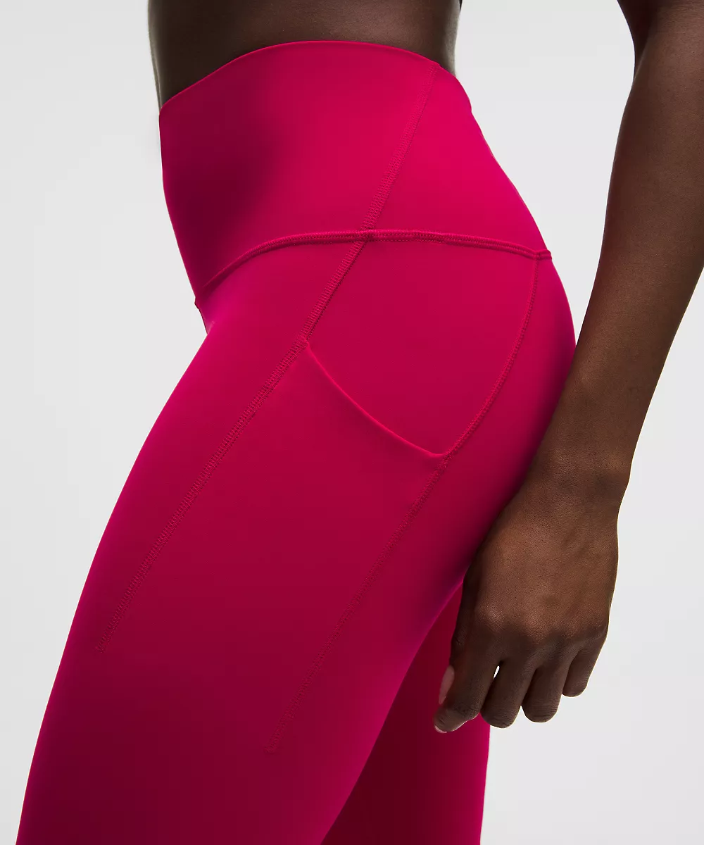 Legging taille haute à poches Wunder Train 25" — Mulberry Spark, view 5