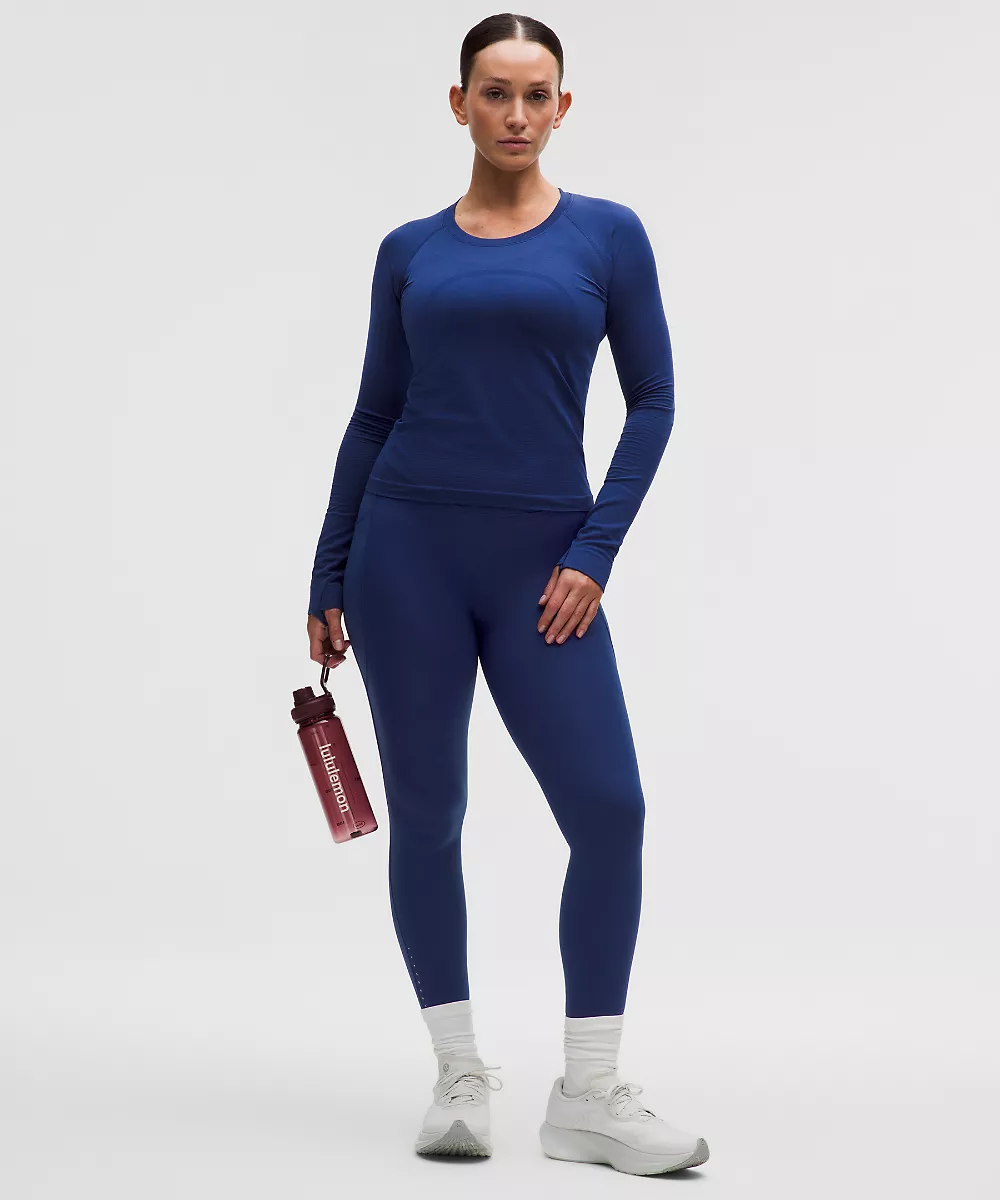 Legging Fast and Free taille haute 25" *5 poches — Clubhouse Blue, view 1