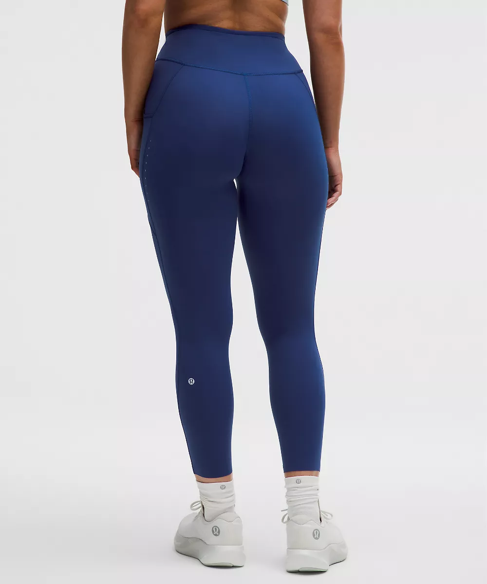 Legging Fast and Free taille haute 25" *5 poches — Clubhouse Blue, view 3