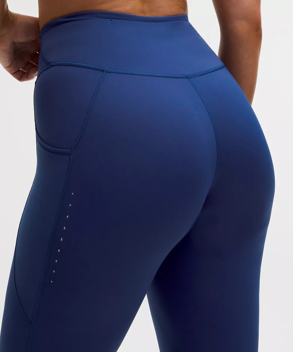 Legging Fast and Free taille haute 25" *5 poches — Clubhouse Blue, view 5