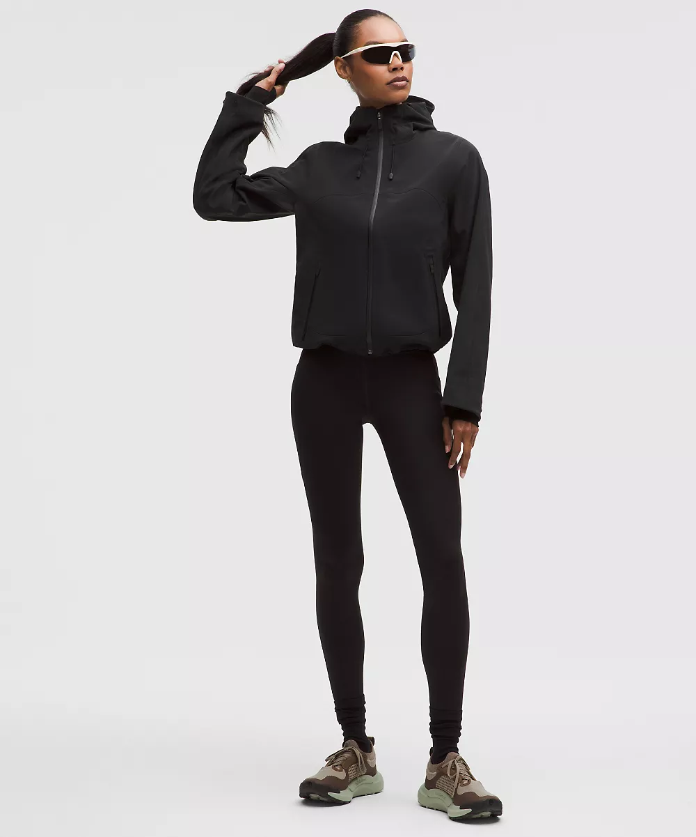 Legging thermique Fast and Free taille haute 28" *5 poches — Black, view 1