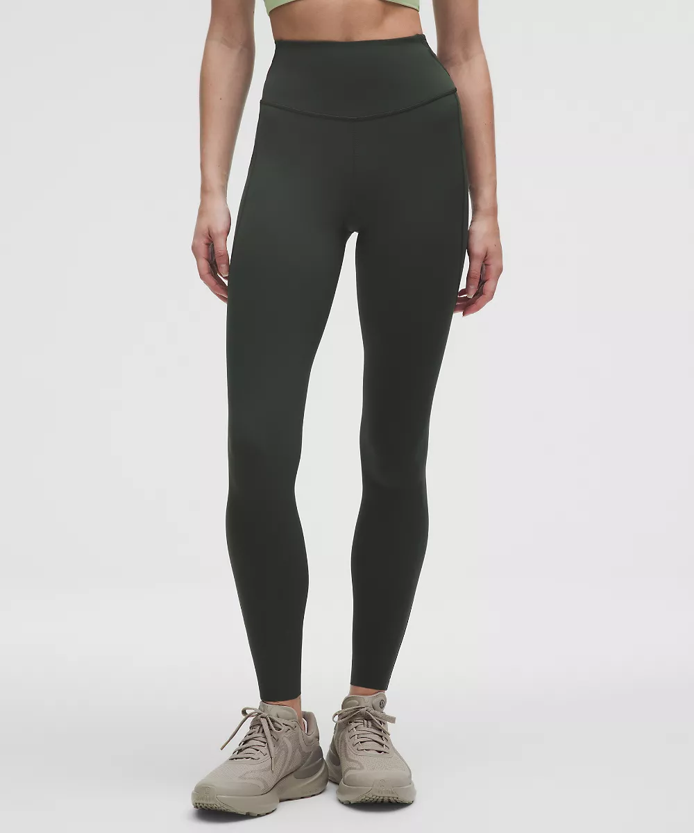Legging Fast and Free taille haute 28" *5 poches — Rainforest Green, view 2