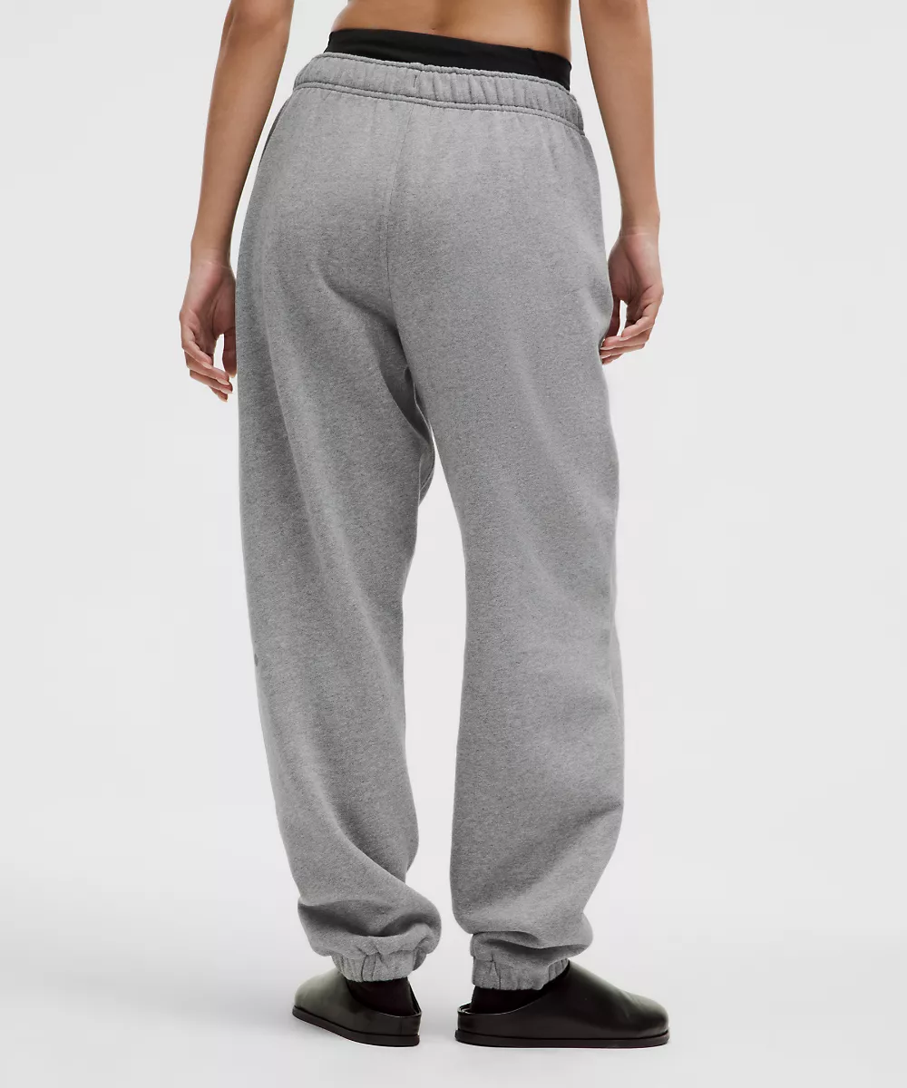 Jogging oversize taille mi-haute Scuba *Regular — Heathered Medium Grey, view 3