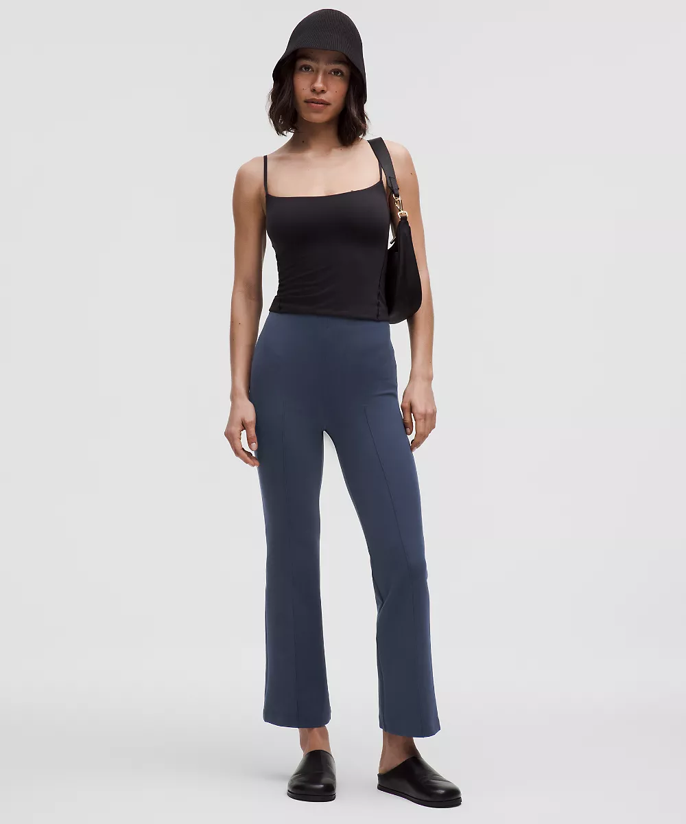 Pantalon Stretch Spacer taille haute — Club Blue, view 2