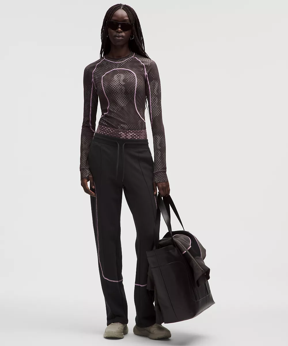 Pantalon en molleton épais femme *SLNSH Collection — Black, view 2