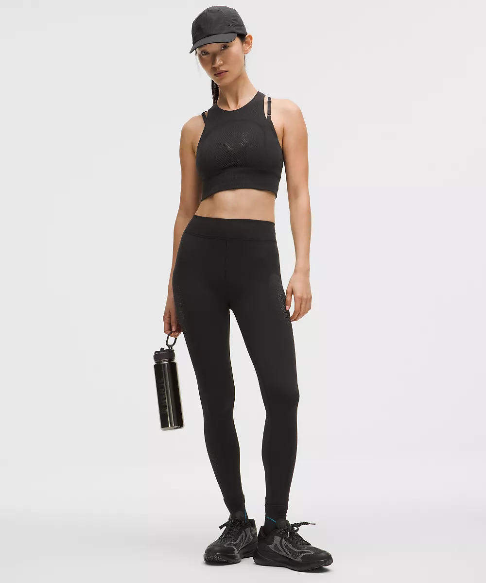 Legging taille haute RevealKnit 28" *SLNSH Collection — Black, view 1