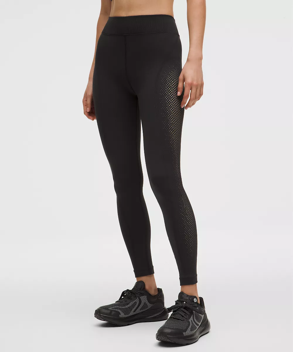 Legging taille haute RevealKnit 28" *SLNSH Collection — Black, view 2