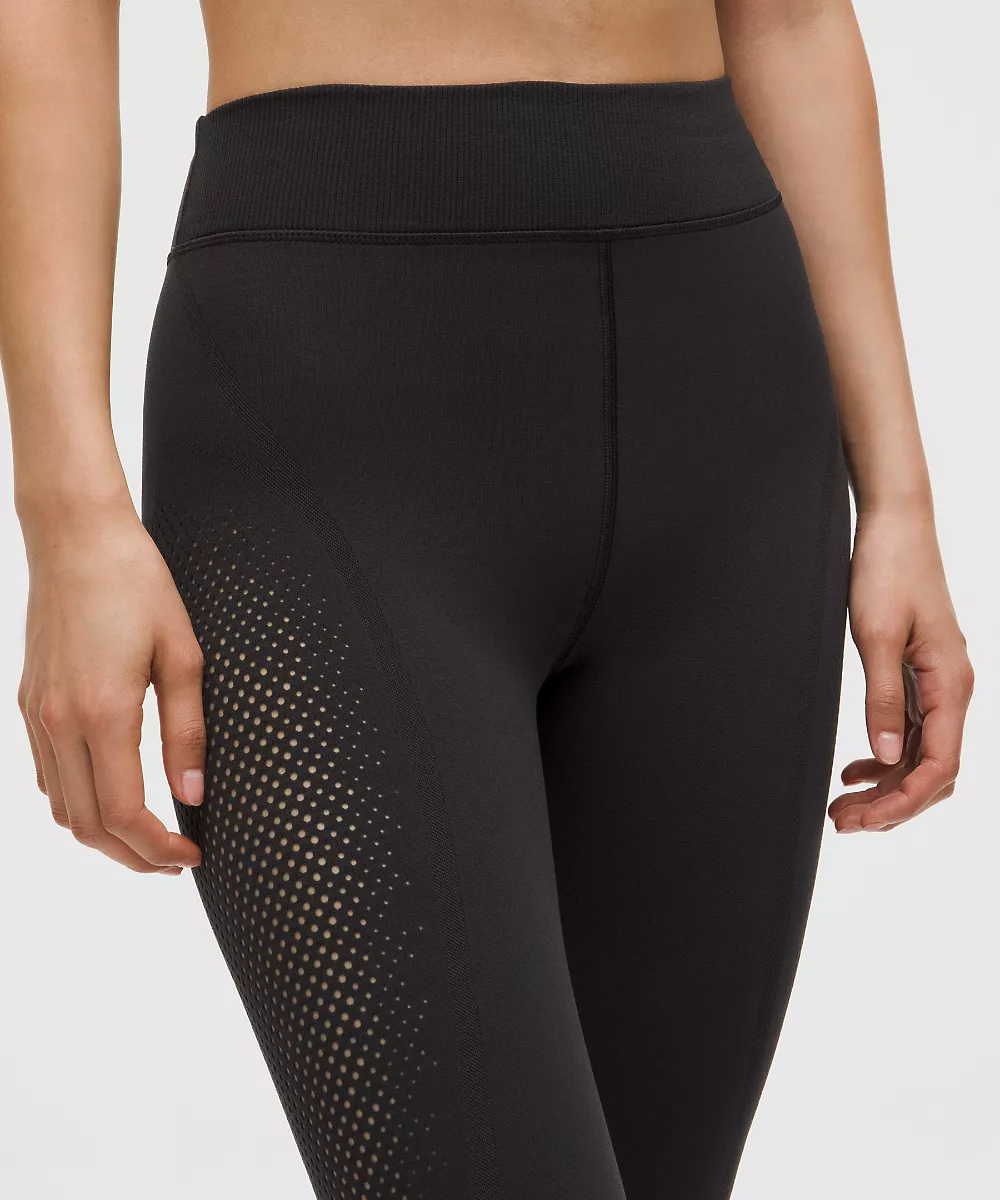 Legging taille haute RevealKnit 28" *SLNSH Collection — Black, view 4