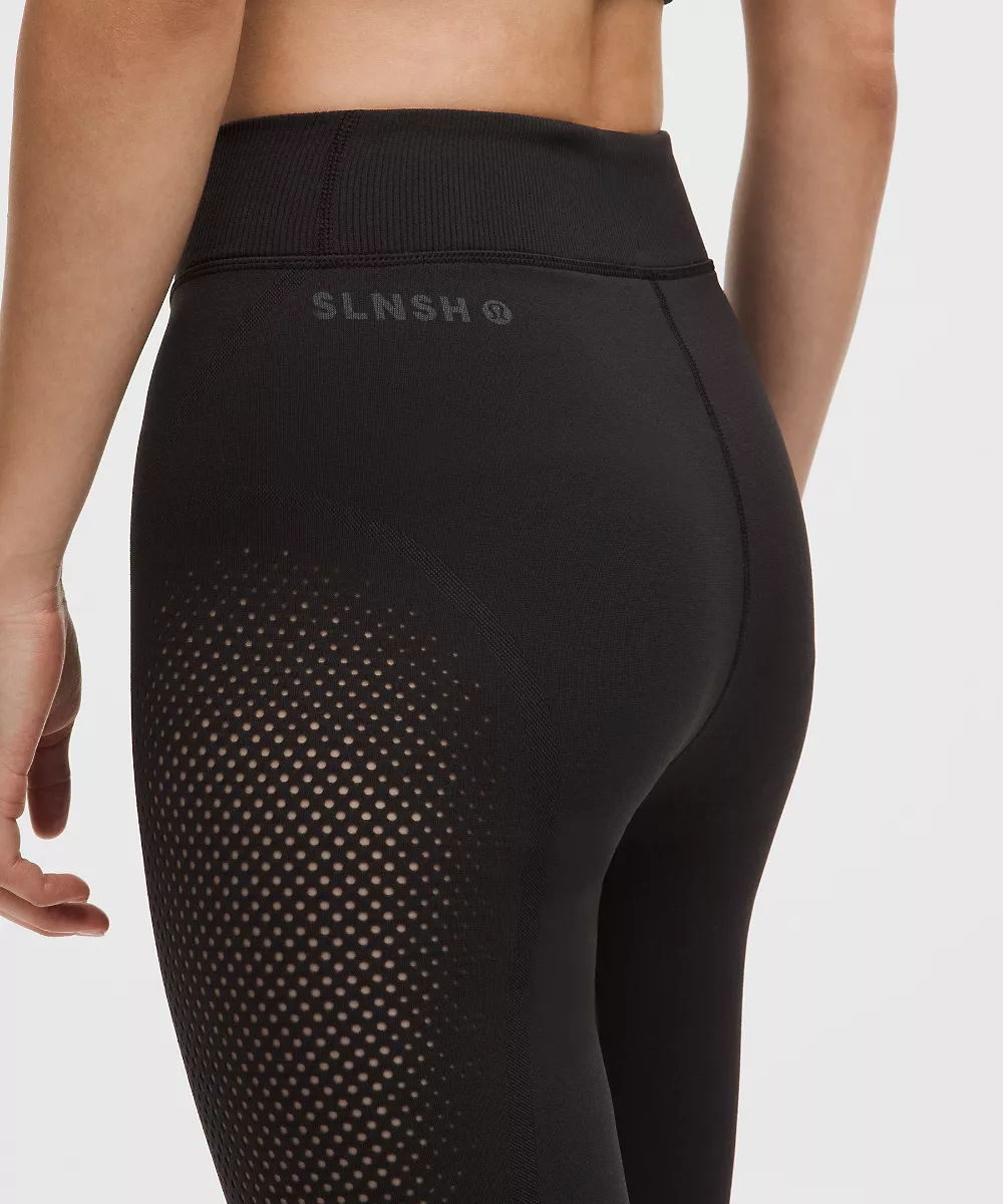 Legging taille haute RevealKnit 28" *SLNSH Collection — Black, view 5