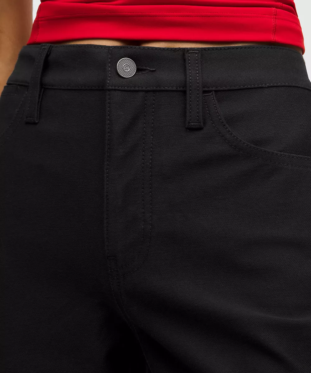 Pantalon EasyFive taille haute légèrement évasé *Regular — Black, view 4