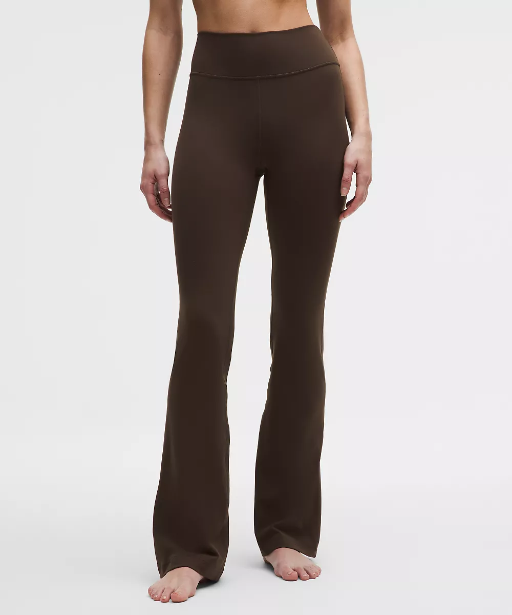 Groove Nulu pantalon taille haute évasé *Regular — Walnut Crunch, view 2