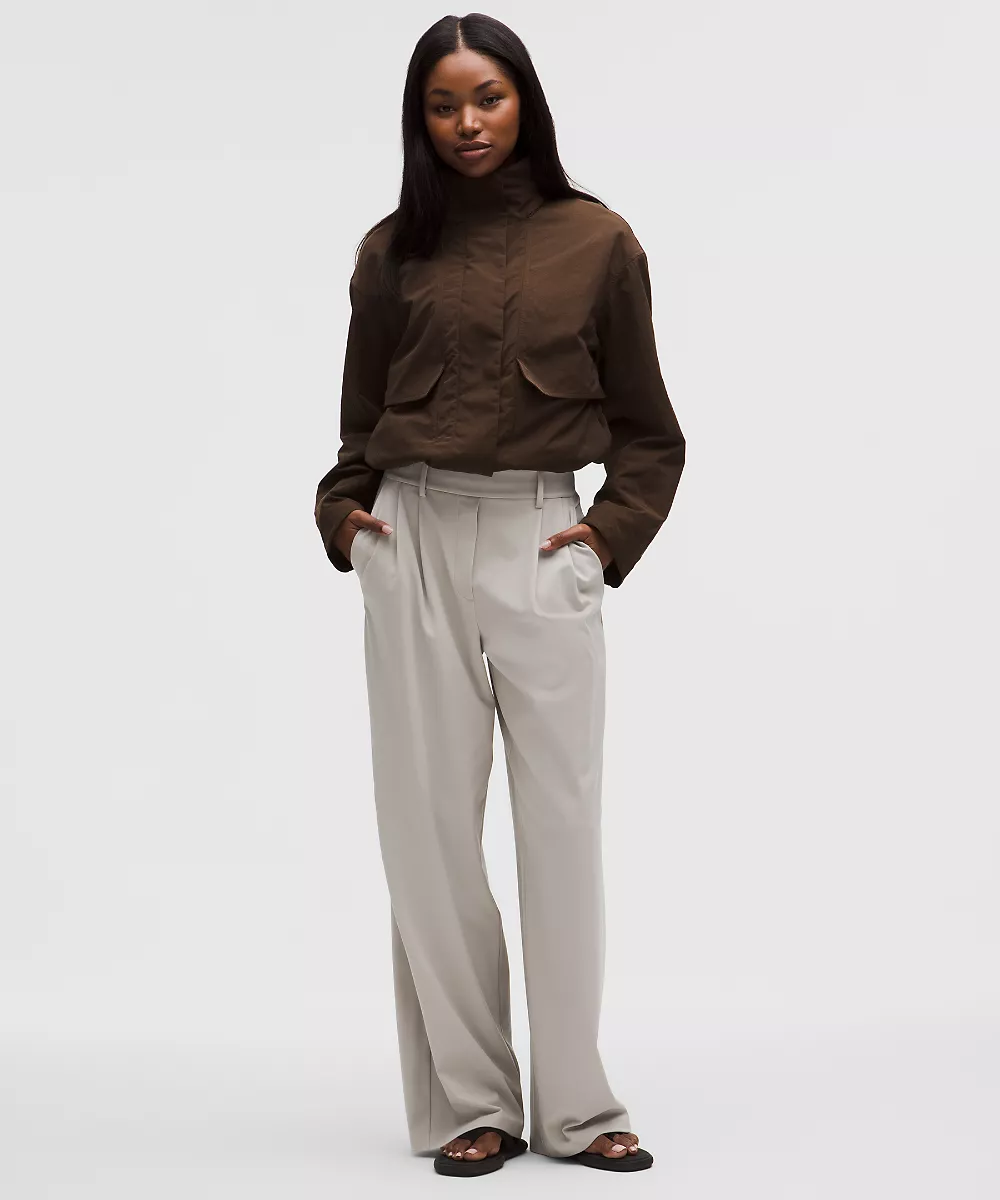 Pantalon Daydrift taille haute jambe large *Regular — Downtown Tan, view 1