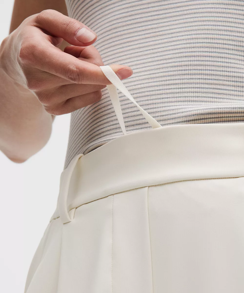 Pantalon Daydrift taille haute jambe large *Court — Light Ivory, view 4