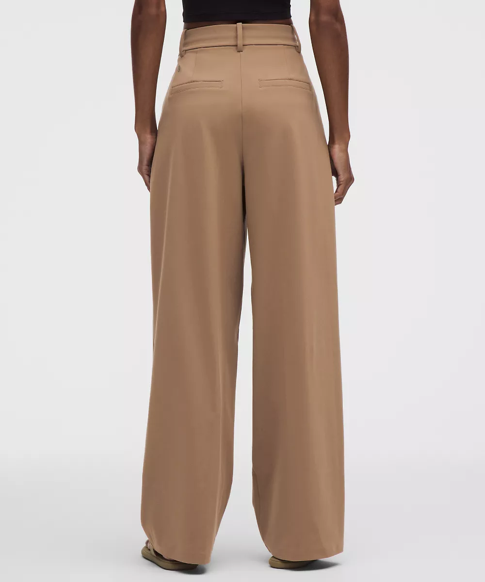 Pantalon Daydrift taille haute jambe large *Grande taille — Sand, view 3