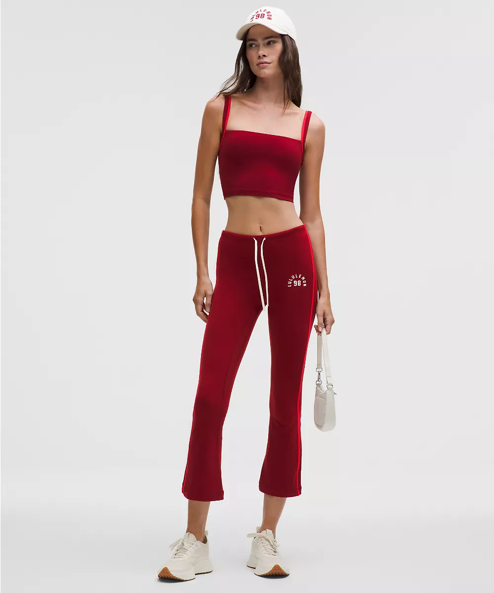 Pantalon évasé taille mi-haute Nulu esprit sport — Oxblood/Lululemon Red, view 1