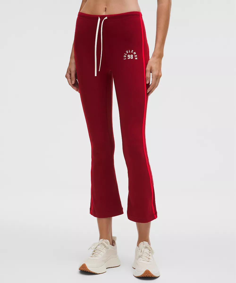 Pantalon évasé taille mi-haute Nulu esprit sport — Oxblood/Lululemon Red, view 2