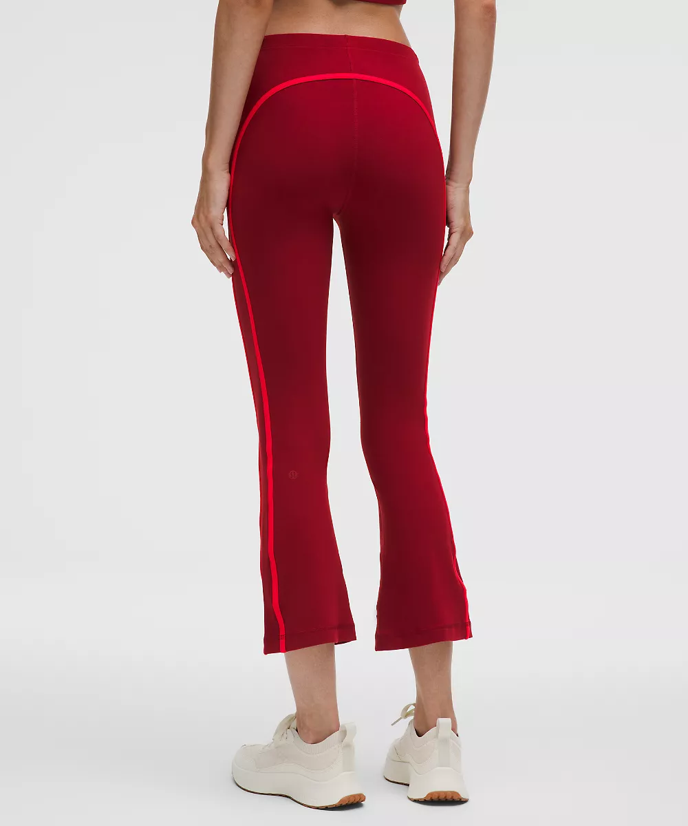 Pantalon évasé taille mi-haute Nulu esprit sport — Oxblood/Lululemon Red, view 3