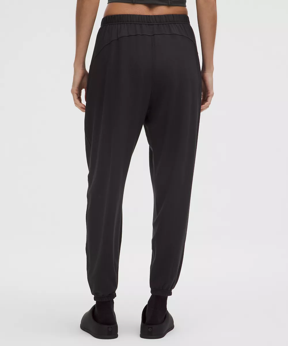 Pantalon oversize taille mi-haute BeCalm — Black, view 3