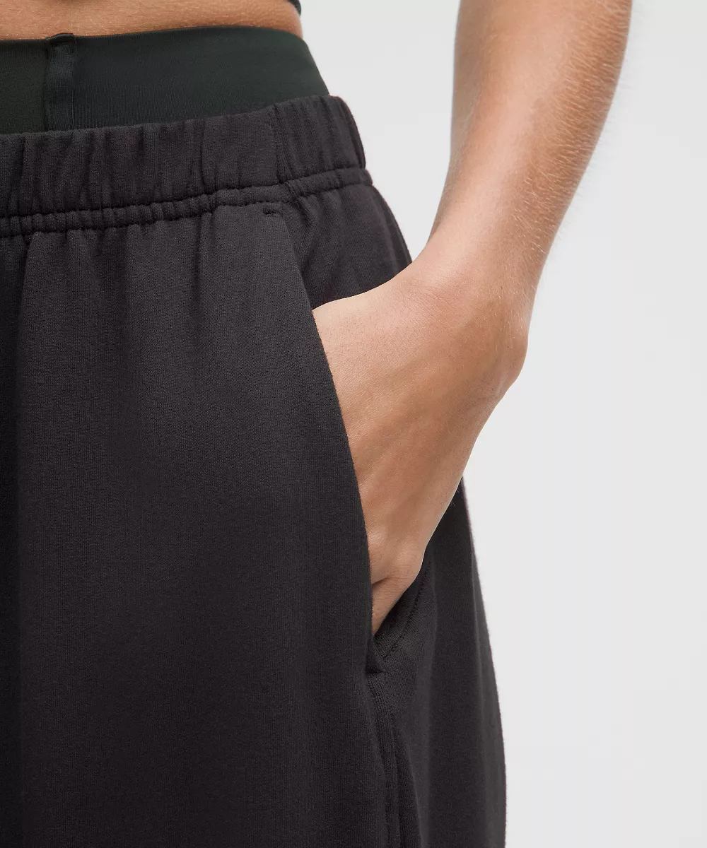Pantalon oversize taille mi-haute BeCalm — Black, view 4