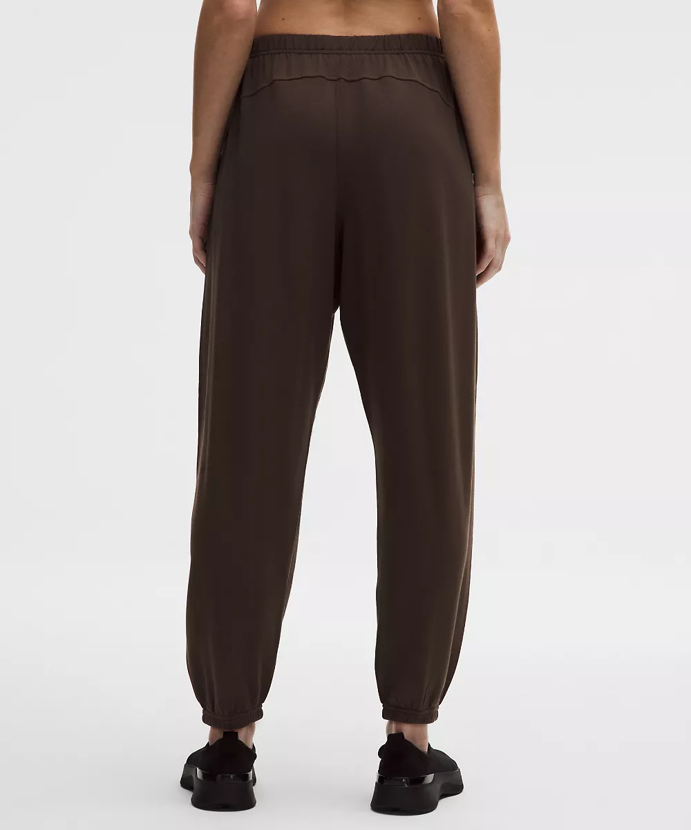 Pantalon oversize taille mi-haute BeCalm — Walnut Crunch, view 3