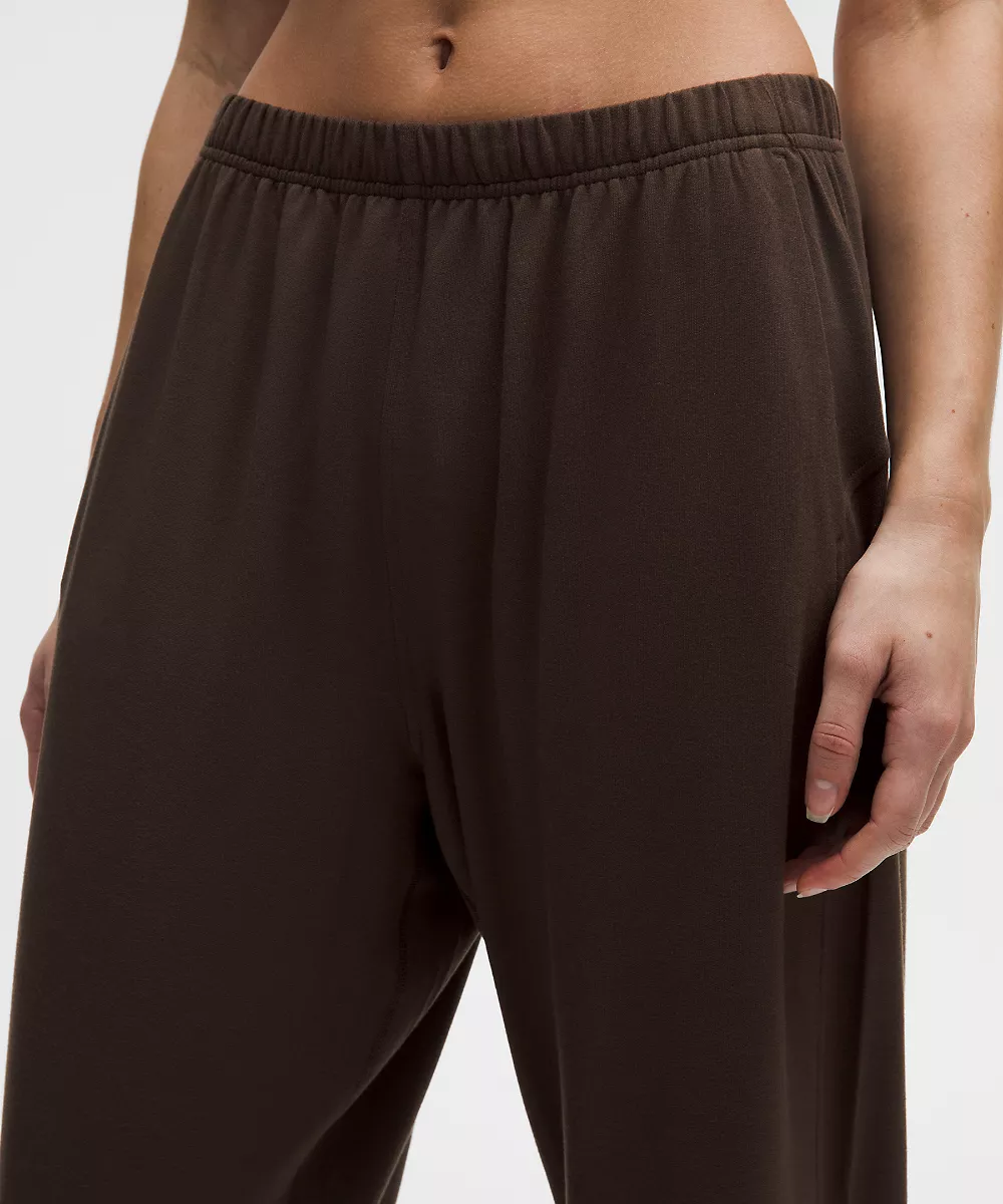 Pantalon oversize taille mi-haute BeCalm — Walnut Crunch, view 4