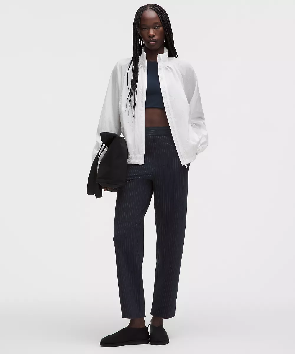Pantalon Daydrift taille haute fuselé *Grande taille — Classic Navy/Light Ivory, view 1