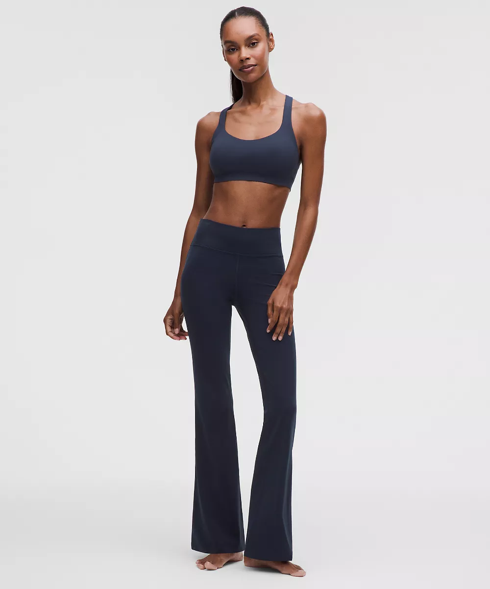 Groove Nulu pantalon taille haute évasé *Tall — True Navy, view 1