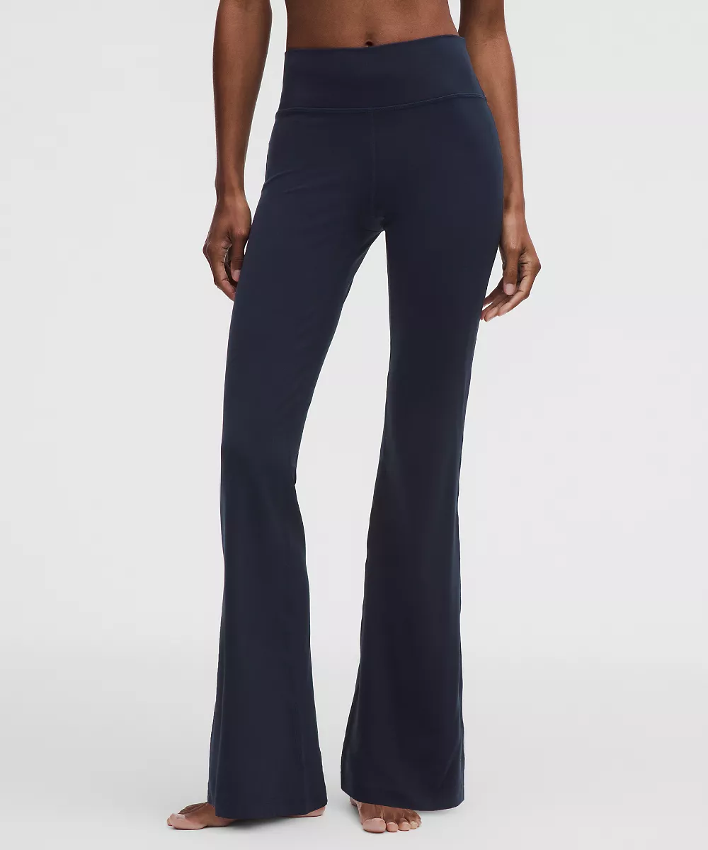 Groove Nulu pantalon taille haute évasé *Tall — True Navy, view 2