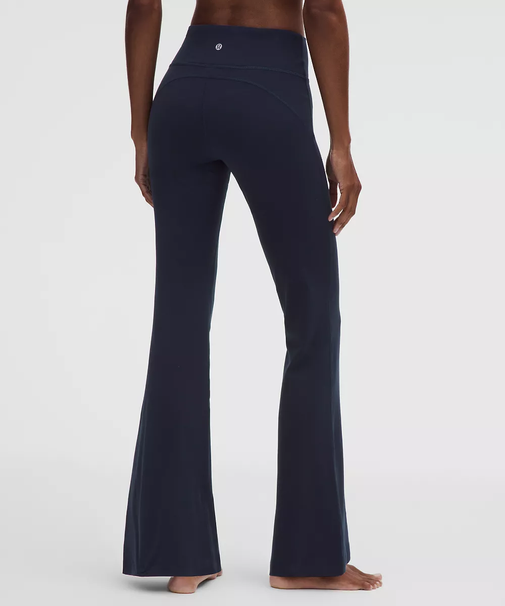 Groove Nulu pantalon taille haute évasé *Tall — True Navy, view 3