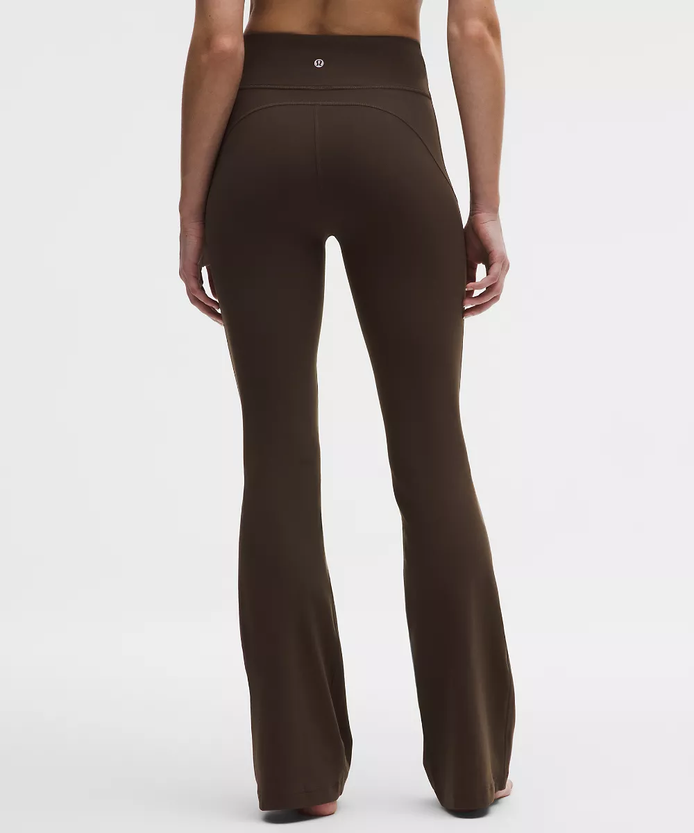 Groove Nulu pantalon taille haute évasé *Tall — Walnut Crunch, view 3