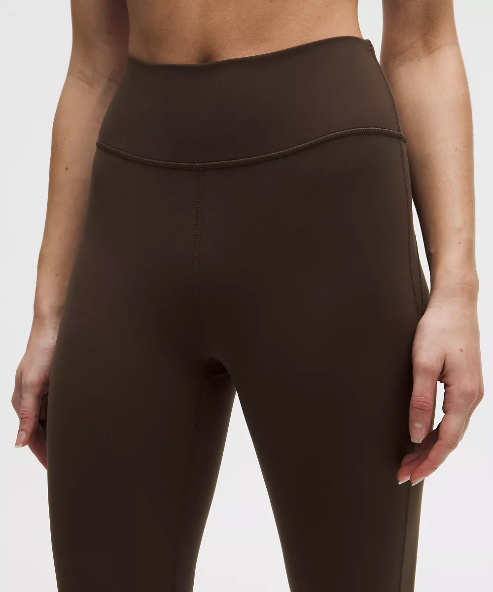 Groove Nulu pantalon taille haute évasé *Tall — Walnut Crunch, view 4