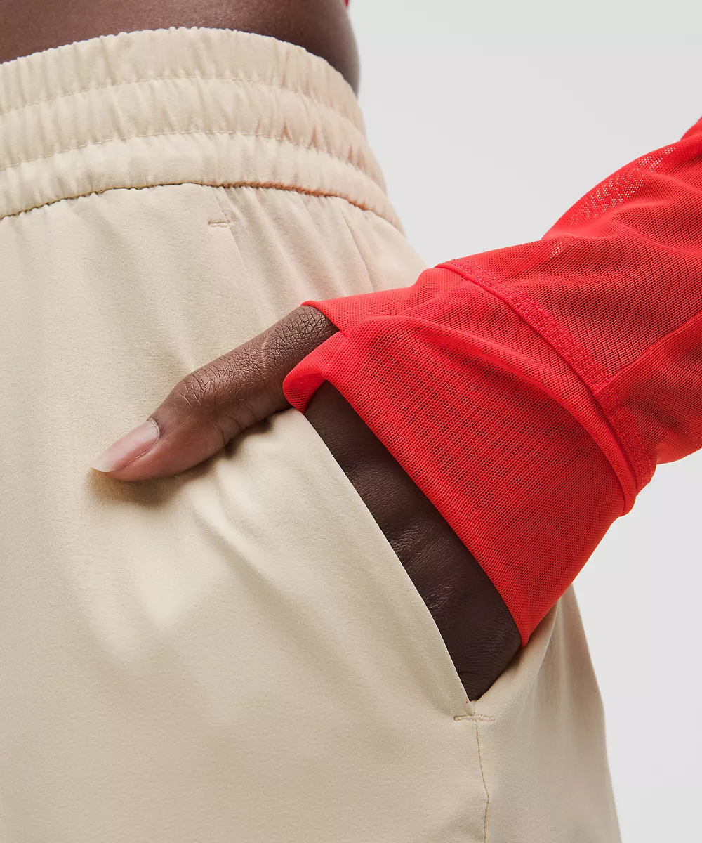 Jogging tissé léger femme *SLNSH Collection — Natural Ivory, view 5