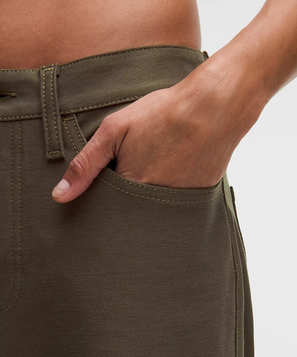 Pantalon EasyFive taille basse jambe large classique *Regular — Olive Brown, view 5