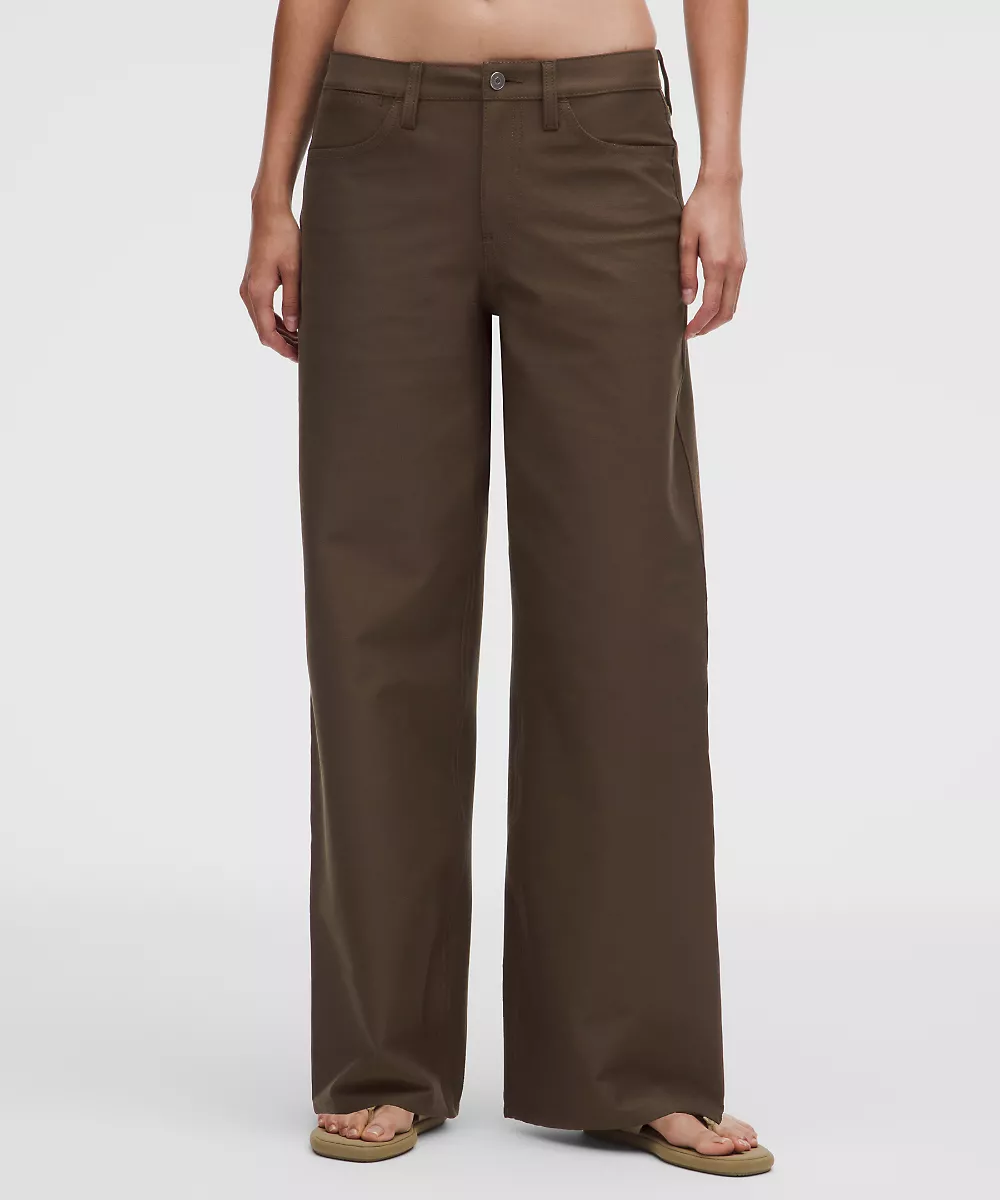 Pantalon EasyFive taille basse jambe large classique *Regular — Walnut Crunch, view 2
