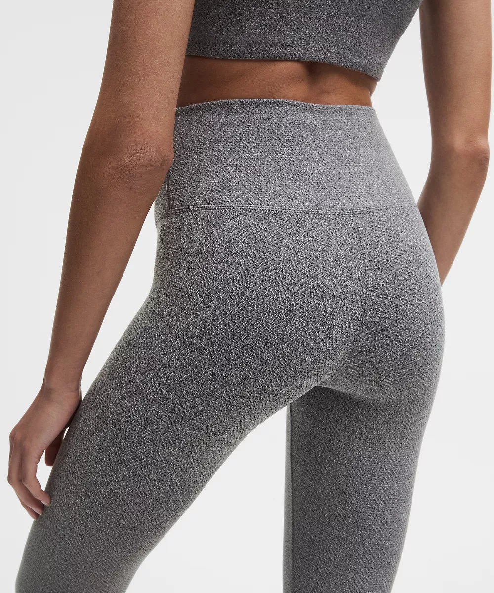 Legging taille haute Wunder Train 25" *Herringbone — Intertwine Texture Black White, view 5