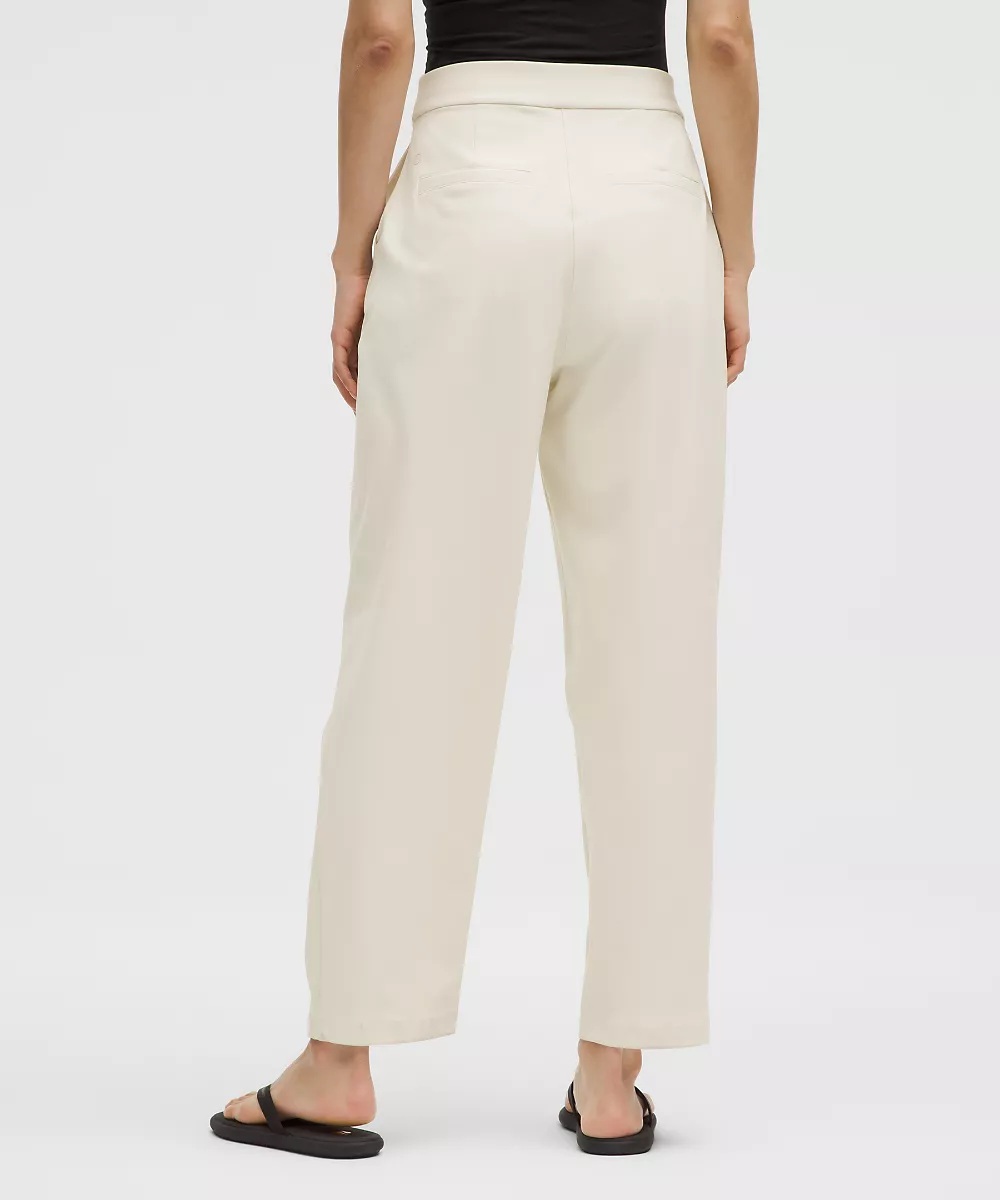 Pantalon Daydrift taille haute fuselé *Court — Light Ivory, view 3