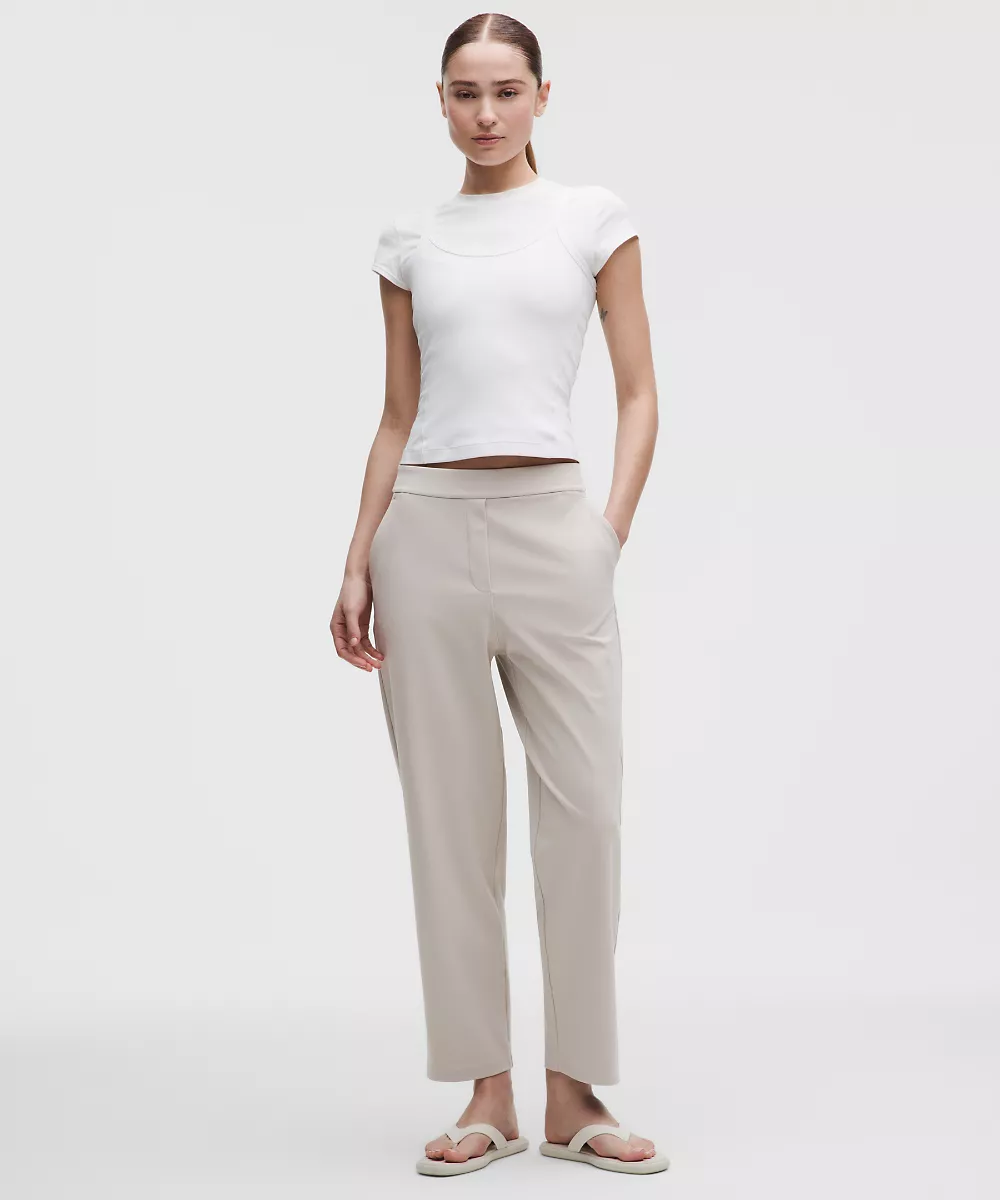 Pantalon Daydrift taille haute fuselé *Grande taille — Downtown Tan, view 1