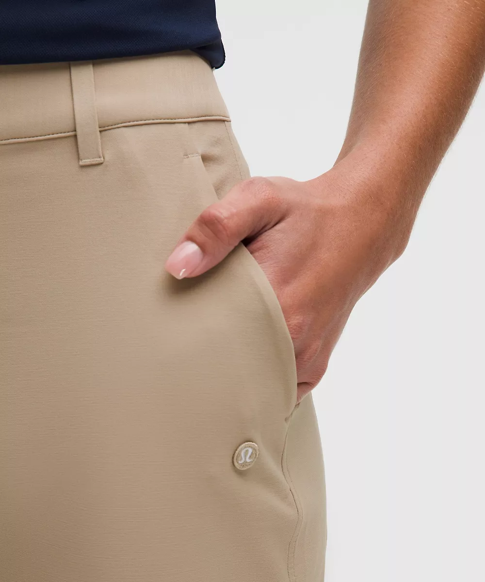Pantalon de golf en twill extensible Regular *Logo cousu — Wacky Khaki, view 4