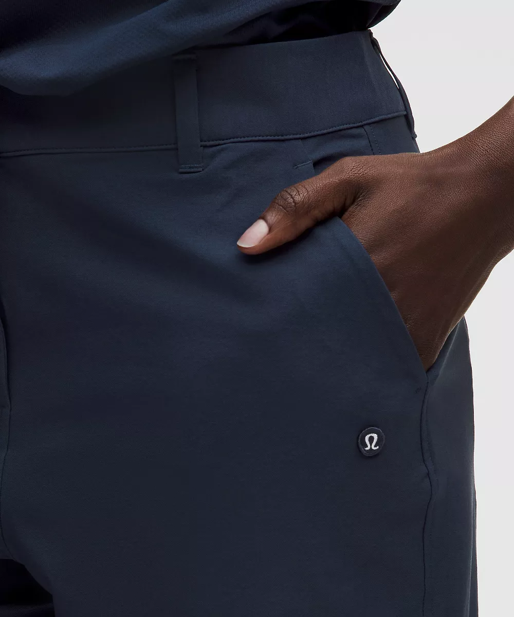 Pantalon de golf en twill extensible Regular *Logo cousu — Club Blue, view 4