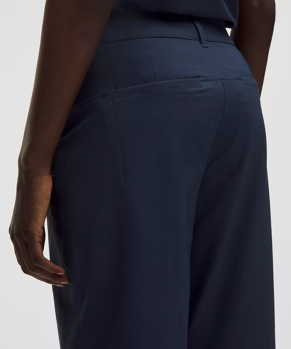 Pantalon de golf en twill extensible Regular *Logo cousu — Club Blue, view 5